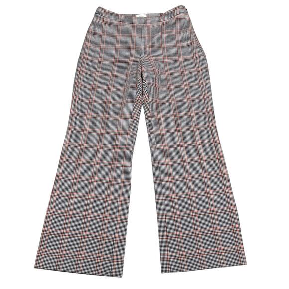 WILFRED Aritzia New Kick Flare Check Pant In Black / Rust Hndstooth Sz 2 - Picture 4 of 8